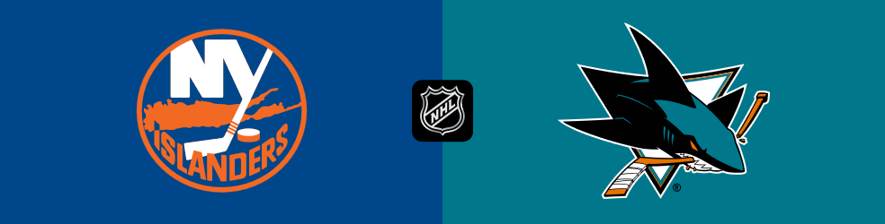 Spielbericht New York Islanders versus San Jose Sharks